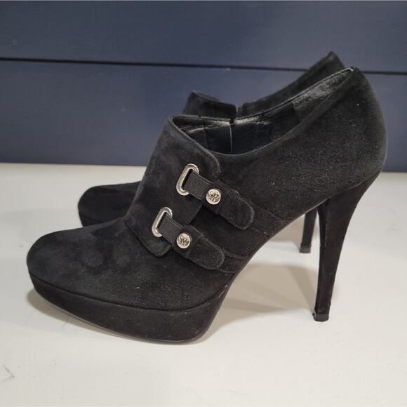 Stuart Weitzman Suede Platform Ankle Booties Size 6M - Picture 2 of 13